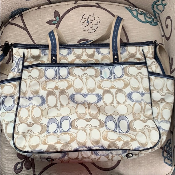 Coach Signature Print Baby Tote - Picture 2 of 3